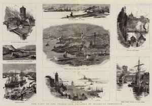Prinsen og prinsessen av Wales besøk i Newcastle